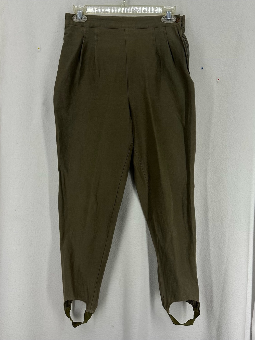 Fundamental Things Petite Olive Stirrup Pants Women’s Size 6 Vintage